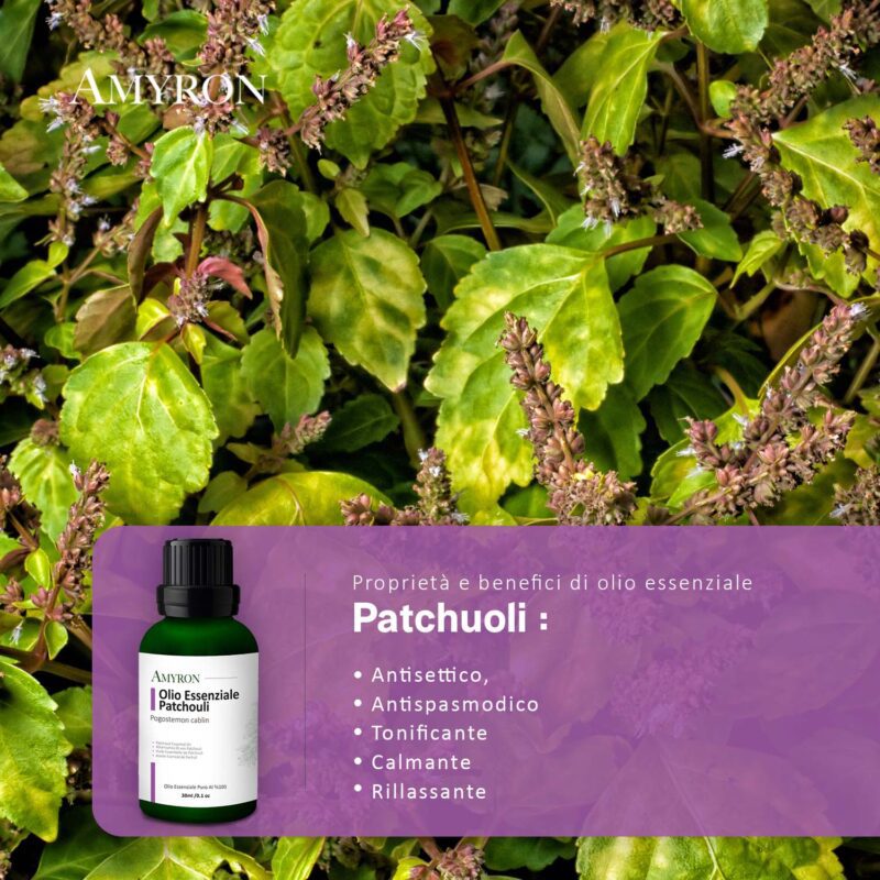 olio essenziale patchouli aromaterapia