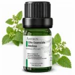 Olio essenziale di Melissa AMYRON 5ml puro e naturale con flacone in vetro scuro e Melissa officinalis
