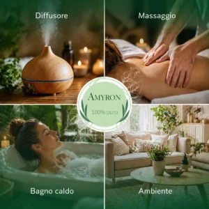 Principali modalità di utilizzo dell'olio essenziale di origano AMYRON in aromaterapia e cura quotidiana