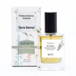 Profumo al patchouli Terra Eterna Amyron con flacone da 30 ml e confezione, eau de parfum botanica naturale.