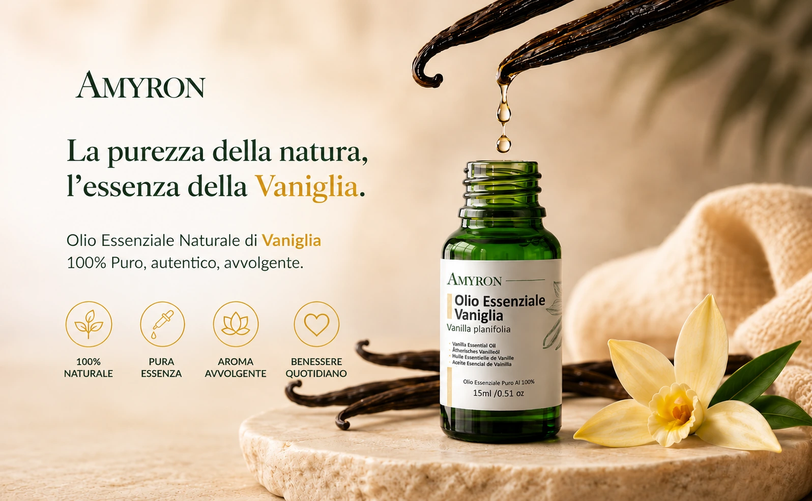 Baccelli di Vaniglia Bourbon coltivati in Madagascar