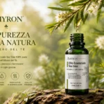 Olio essenziale Tea Tree AMYRON ottenuto dalla Melaleuca alternifolia immerso nel suo habitat naturale.