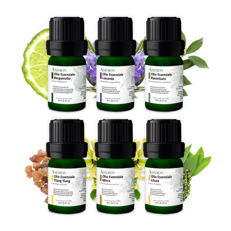 kit olio essenziale aromaterapia