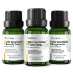 Set Oli Essenziali Buon Umore AMYRON con Bergamotto, Arancia Dolce e Ylang Ylang 100% puri e naturali