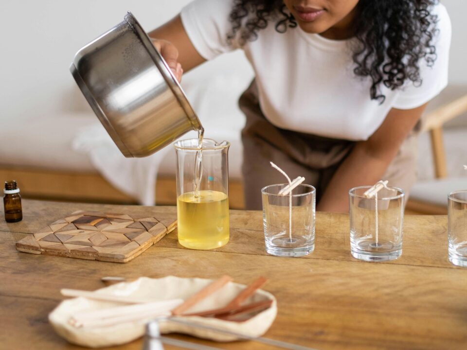 olio essenziale e candele