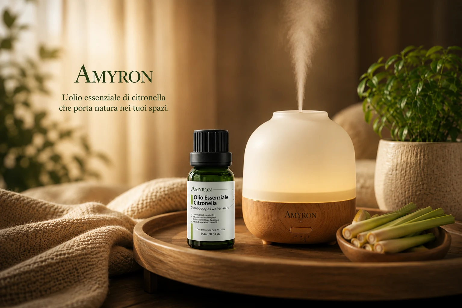 Usi dell’olio essenziale di Citronella per impacchi, capelli, spray e diffusore