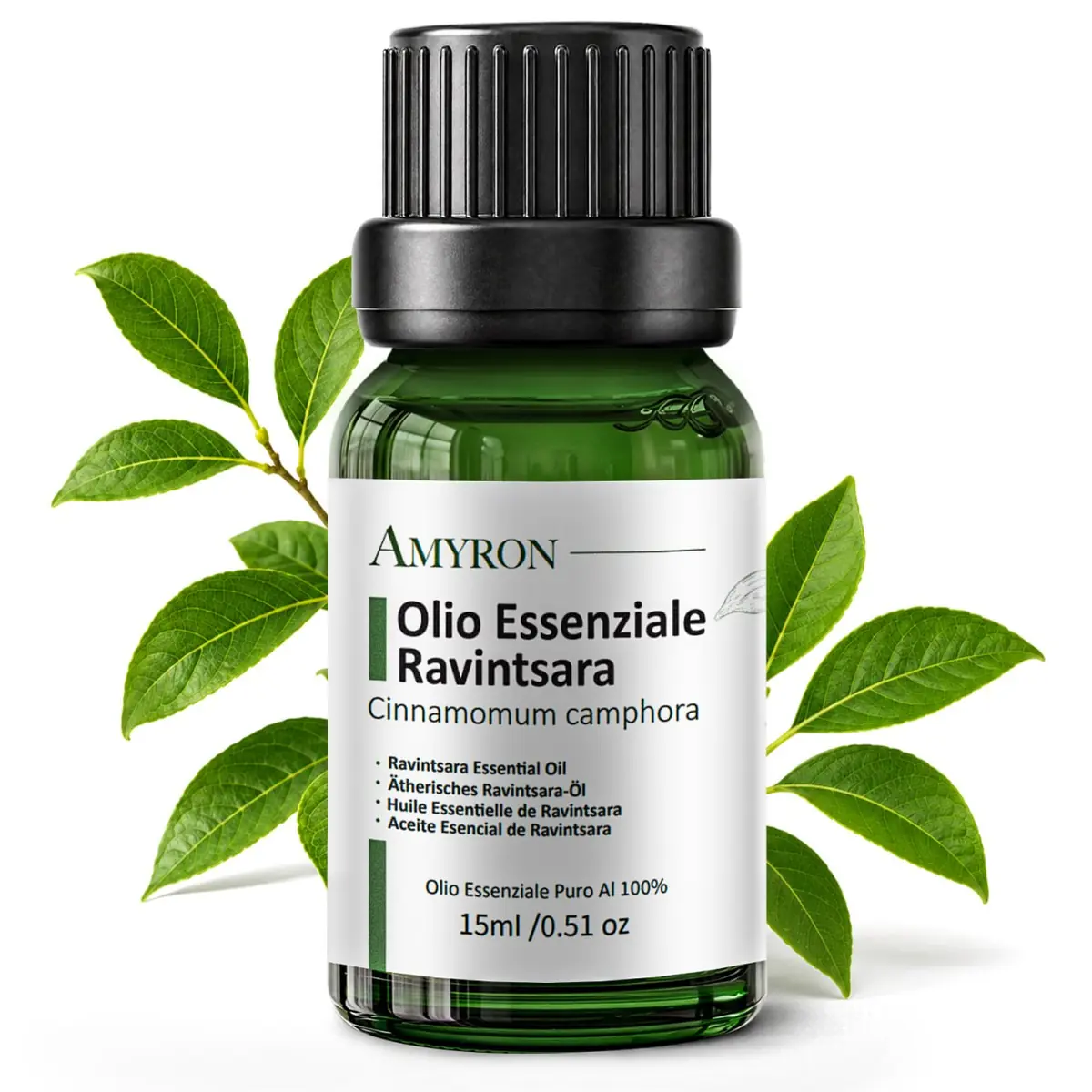 Olio essenziale di Ravintsara AMYRON puro nel flacone da 15 ml
