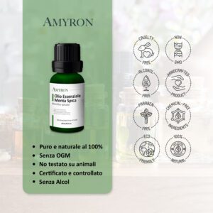 olio essenziale menta verde aromaterapia