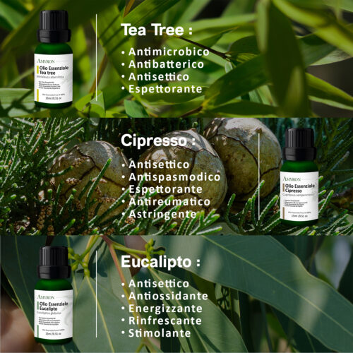 set oli Essenziali respiro diffusore